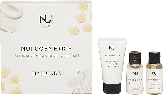Набір - NUI Cosmetics Natural & Vegan Haircare Rescue Set (shm/30ml + h/cond/30ml + h/mask/50ml) — фото N1