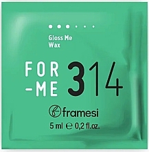 Духи, Парфюмерия, косметика Универсальный воск для волос - Framesi For-Me 314 Gloss Me Wax (пробник)