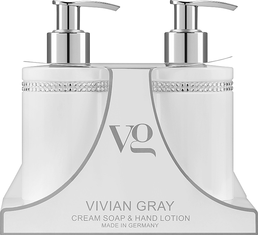 Набір - Vivian Gray White Crystals Set (cr/soap/250ml + h/lot/250ml) — фото N1