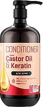 Парфумерія, косметика Кондиціонер для волосся "Ультравідновлення" - Bio Naturell Black Castor Oil & Keratin Conditioner