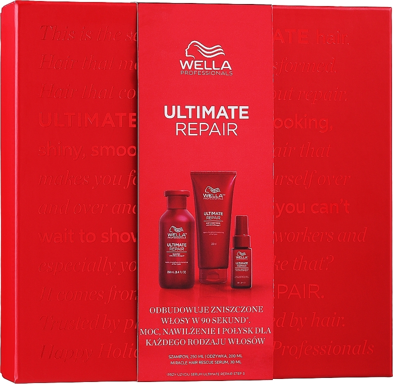 Набір - Wella Professionals Ultimate Repair (shm/250ml + h/cond/200ml + h/ser/30ml) — фото N1