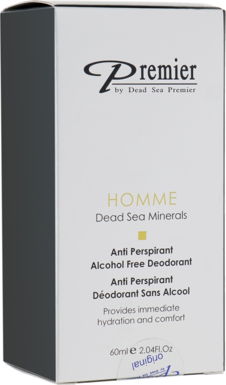 Дезодорант антиперспірант чоловічий - Premier Dead Sea Anti Perspirant Deodorant for Men — фото N1