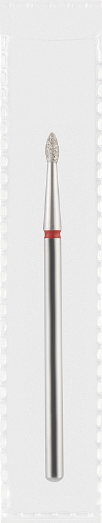 Фреза алмазна червона "Крапля", діаметр 1,8 мм, довжина 4 мм - Divia DF004-18-R