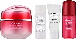 Набор - Shiseido Essential Energy Value Set (f/cr/50ml + foam/5ml + f/lot/7ml + conc/10ml) — фото N2