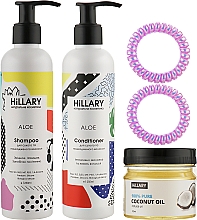 Парфумерія, косметика Набір для сухого волосся - Hillary Hair Complex Mask + Jojoba (cond/250ml +  shamp/250ml + mask/200ml)