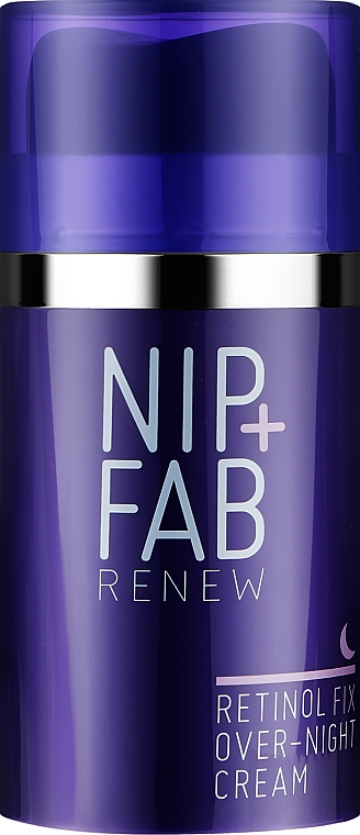 Крем для обличчя омолоджувальний, нічний з ретинолом - NIP + FAB Retinol Fix Overnight Cream