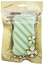 Духи, Парфюмерия, косметика Натуральный спонж для тела - Idento Konjac Sponge Body Green Tea