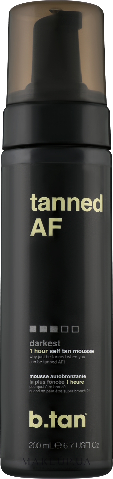 Мус для автозасмаги «Tanned Af» - B.tan Self Tan Mousse — фото 200ml