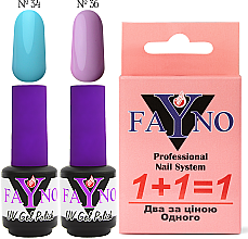 Духи, Парфюмерия, косметика Набор "1+1" - Fayno № 48 (34,36) (gel/polish/2x7ml)