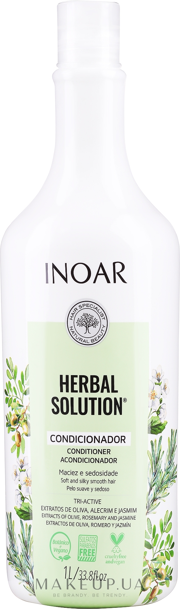 Трав'яний кондиціонер для волосся - Inoar Herbal Solution Conditioner — фото 1000ml