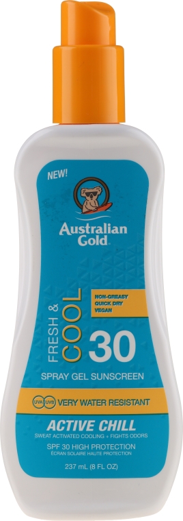 Солнцезащитный спрей - Australian Gold Sunscreen Spf 30 X-Treme Sport Spray Gel Active — фото N1