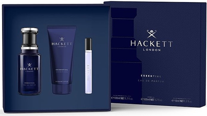 Hackett London Essential - Набір (edp/100ml + sh/gel/100ml + edp/10ml) — фото N2