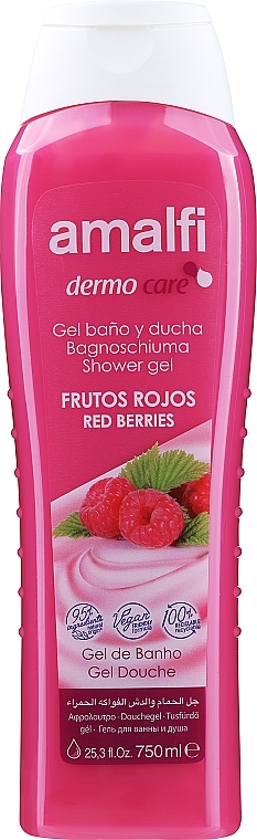 Гель для душа и ванны "Красные фрукты" - Amalfi Skin Frutos Rojos Shower Gel  — фото N1