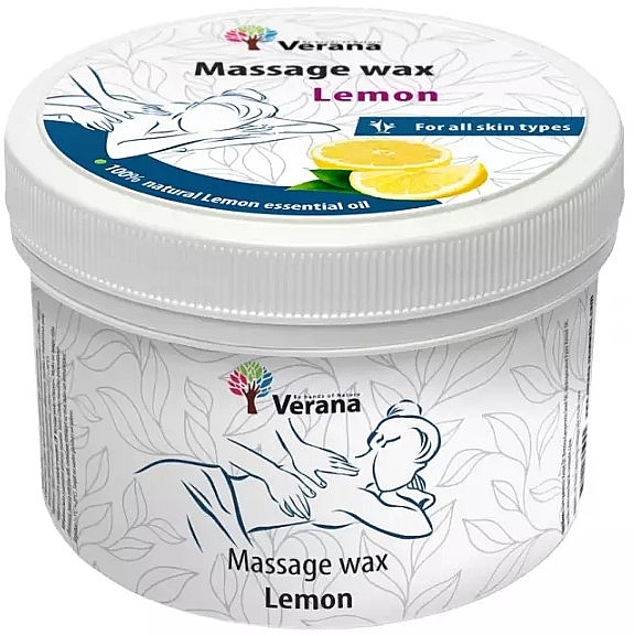 Воск для массажа "Лимон" - Verana Massage Wax Lemon — фото N1