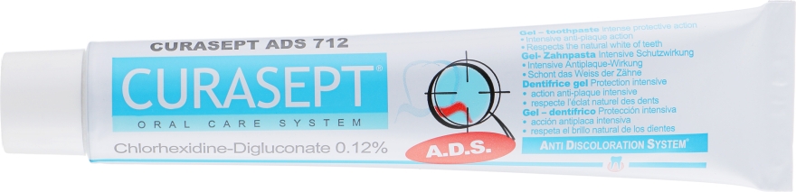 Зубна паста гелеподібна 0,12% хлоргексидину Curasept - Curaprox — фото N2