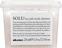 Очищувальна паста-скраб з морською сіллю для всіх типів волосся - Davines Solu Sea Salt Scrub Cleanser — фото N3