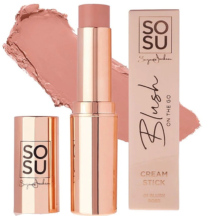 Румяна в стике для лица - Sosu Cosmetics Blush On The Go Cream Stick — фото N1