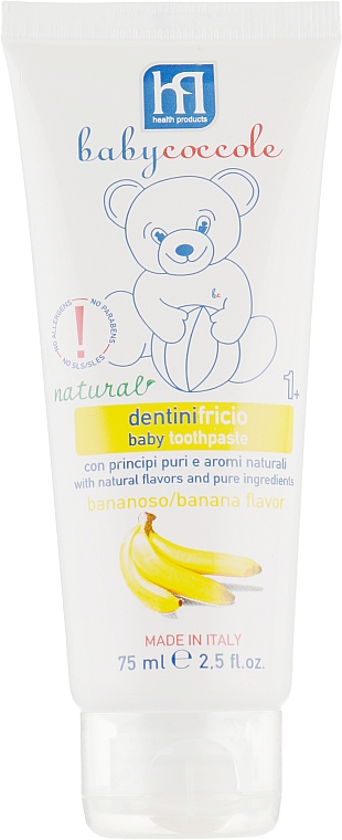 Зубна паста для дітей "Банан" - Babycoccole Baby Toothpaste Banana Flavour — фото N2