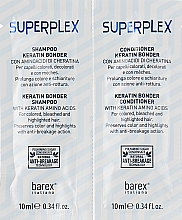Парфумерія, косметика Набір "Кондиціонер + шампунь для фарбованого волосся" - Barex Italiana SuperPlex (пробник) (sch/10ml + cond/10ml)