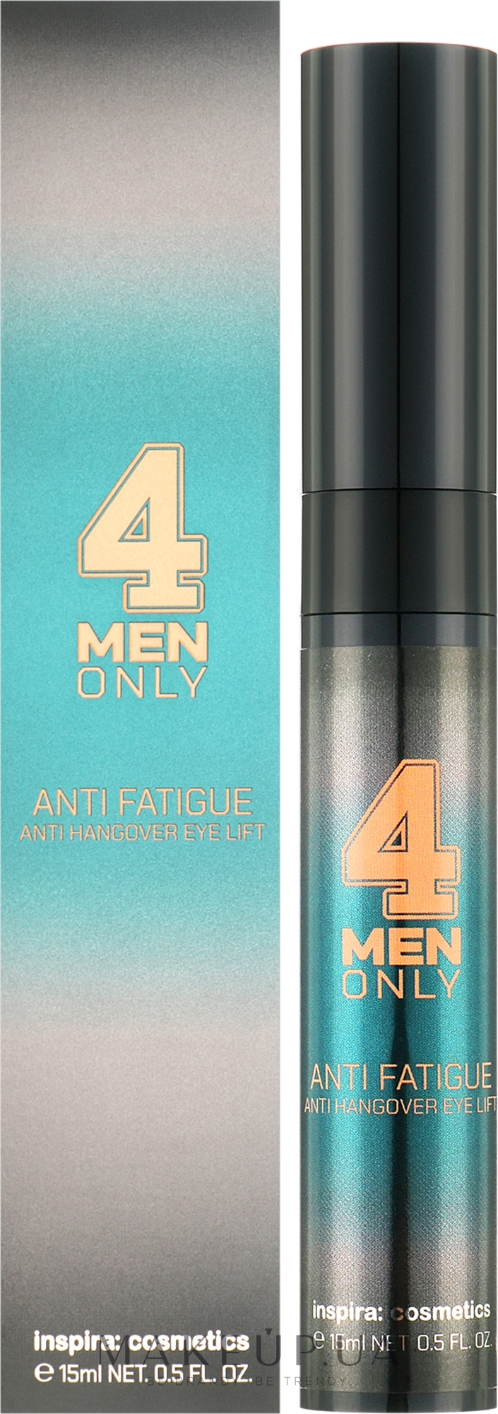 Крем-лифтинг против отеков и темных кругов под глазами - Inspira:cosmetics 4 Men Only Anti Fatigue Anti Hangover Eye Lift  — фото 15ml