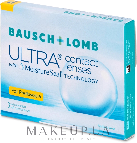 Контактні лінзи, кривизна 8.5 мм, High, 3 шт. - Bausch & Lomb Ultra For ...