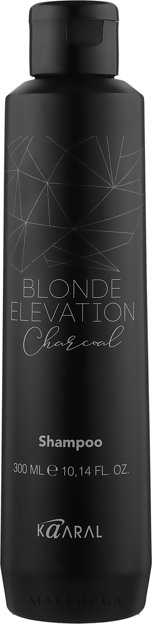 Чорний вугільний тонувальний шампунь для волосся - Kaaral Blonde Elevation Charcoal Shampoo — фото 300ml