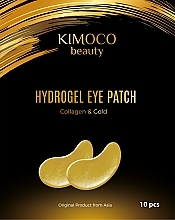 Гідрогелеві патчі для шкіри навколо очей з колагеном і золотом - Kimoco Beauty Hydrogel Eye Patch Collagen & Gold — фото N1