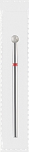 Парфумерія, косметика Фреза алмазна червона "Куля", діаметр 3,5 мм - Divia DF001-35-R