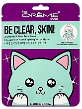 Парфумерія, косметика Маска для обличчя - The Creme Shop Be Clear Skin! Cat  Mask
