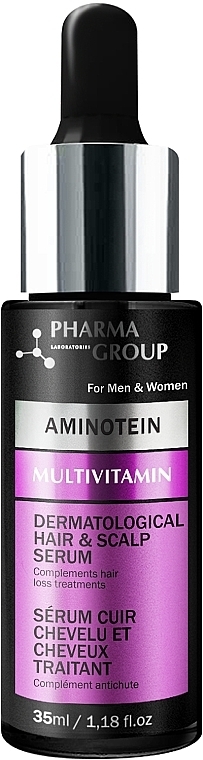 Сыворотка при интенсивном выпадении волос - Pharma Group Laboratories Aminotein + Multivitamin Anti-Hair Loss Serum