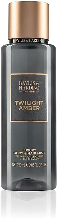 Спрей для тіла та волосся - Baylis & Harding Twilight Amber Body & Hair Mist — фото N1