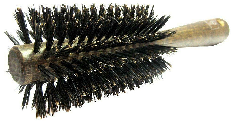 Щітка для волосся кругла, 21.5 см, бук - Golddachs — фото N1
