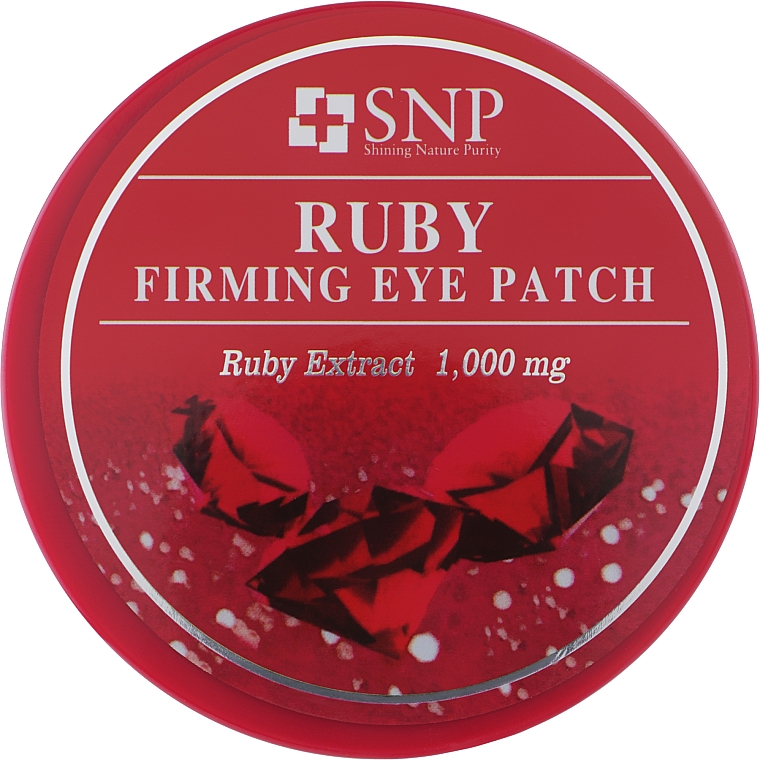 Гидрогелевые патчи под глаза - SNP Ruby Firming Eye Patch