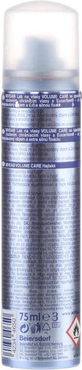 Лак для волосся  - NIVEA Hair Care Volume Sensation Styling Spray — фото N3