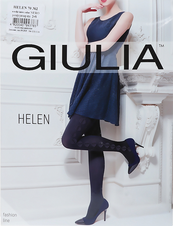 Колготки для женщин "Helen Model 2" 70 Den, nero - Giulia — фото N1
