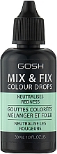 Духи, Парфюмерия, косметика Корректор для лица - Gosh Mix&Fix Colour Drops
