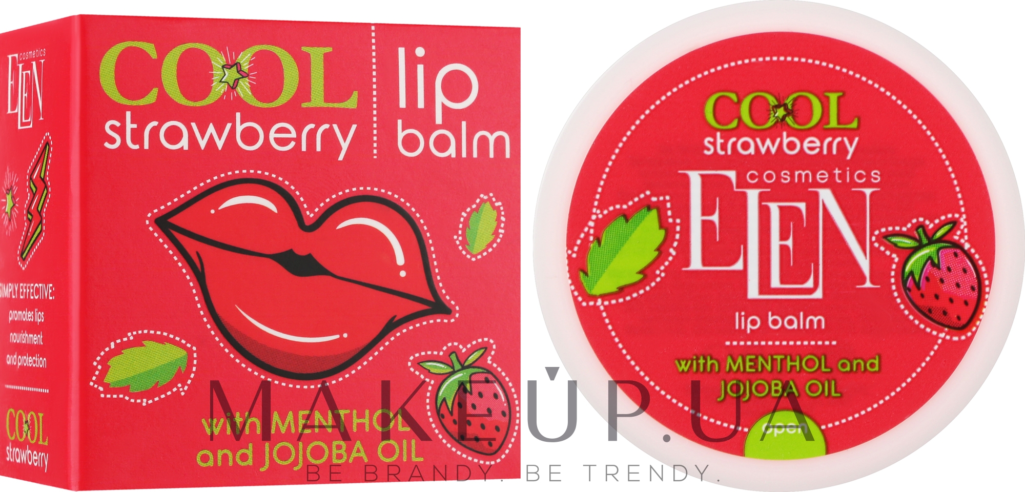 Бальзам для губ - Elen Cosmetics Cool Strawberry Lip Balm — фото 9g