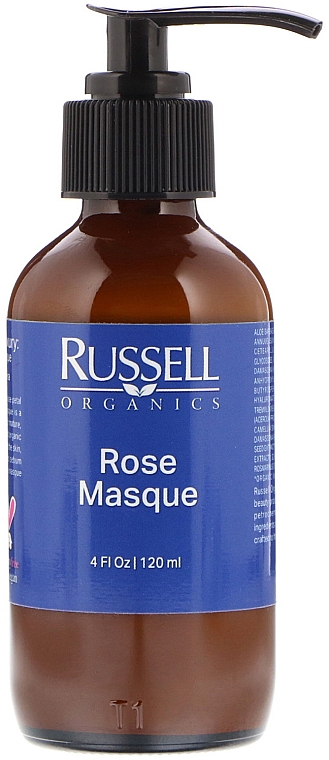 Крем-маска для зрелой, чувствительной и сухой кожи - Russell Organics Rose Mask — фото N1