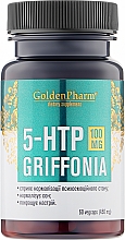 Дієтична добавка "5-HTP Грифонія 100 мг", 60 капсул - ФітоБіоТехнології Golden Pharm — фото N1