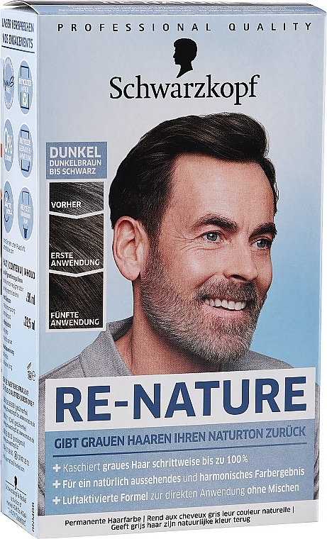 Репігментуючий крем для волосся - Schwarz Re-Nature Men Re-Pigmentation Cream — фото N3