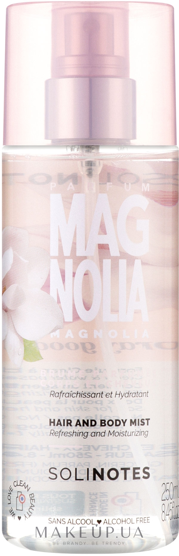 Solinotes Magnolia - Мист для волос и тела — фото 250ml