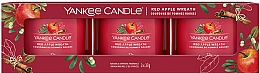 Ароматична міні-свічка у склянці - Yankee Candle Red Apple Wreath Filled Votive — фото N3