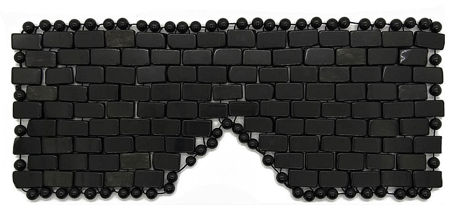 Маска для обличчя та тіла, з чорного обсидіану - Crystallove Black Obsidian Mask — фото N1