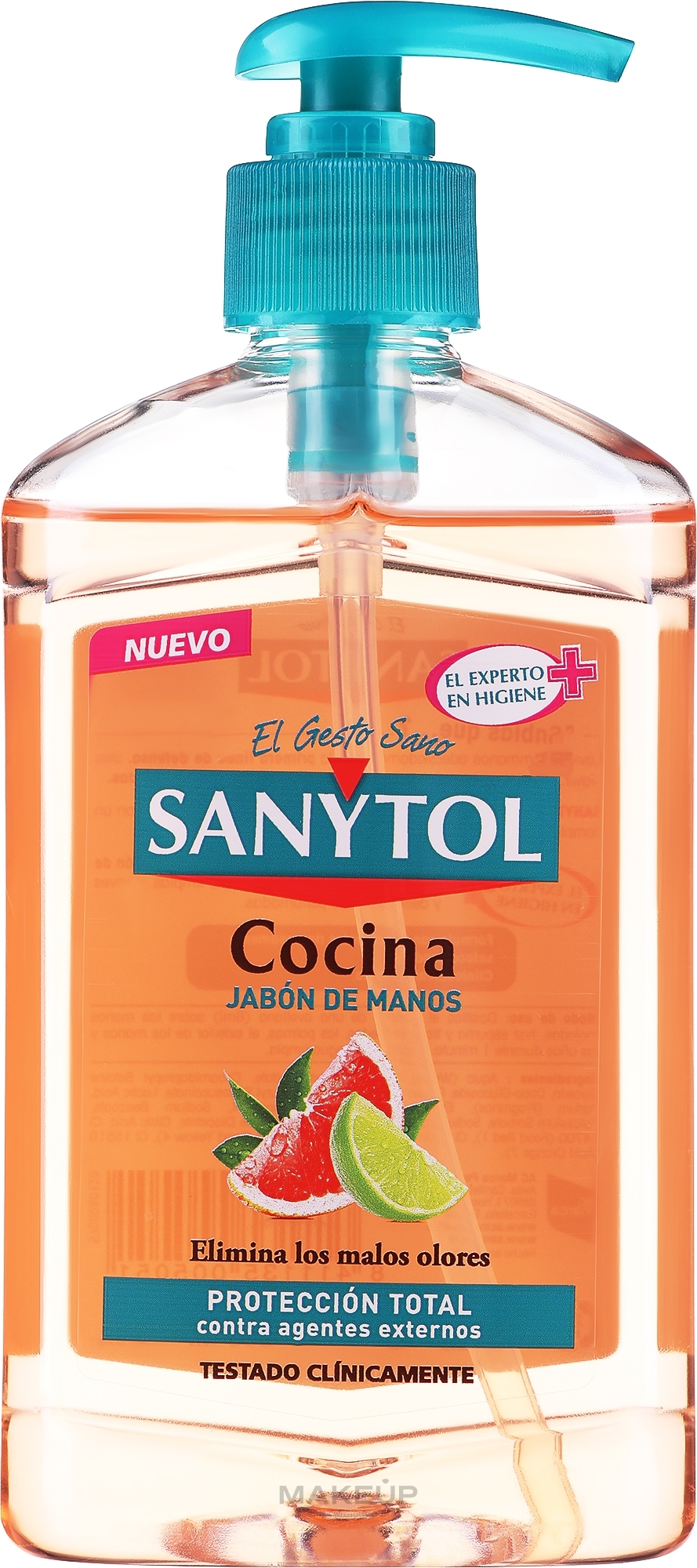 Жидкое мыло "Розовый грейпфрут и лайм" - Sanytol  — фото 250ml