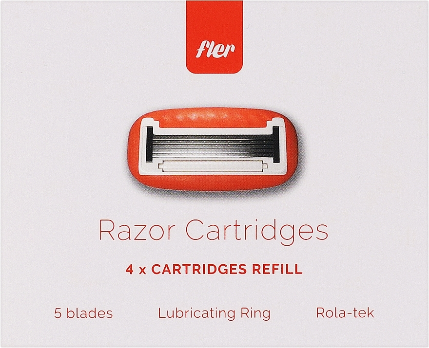 Змінні картриджі для гоління, 4 шт. - Fler Cartridges Refill — фото N1