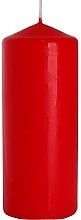 Свеча цилиндрическая 60x150 мм, красная - Bispol — фото N1