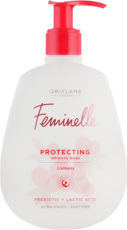 Захисний гель для інтимної гігієни "Журавлина" - Feminelle Protecting Intimate Wash — фото N1