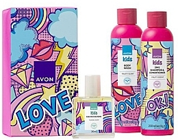 Духи, Парфюмерия, косметика Набор - Avon Kids Girl Set (shmp/gel/200 ml + sh/gel/200 ml + cologne/30 ml)