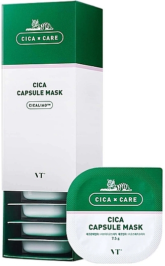 Капсульна маска з центелою для обличчя - VT Cosmetics Cica Capsule Mask — фото N1