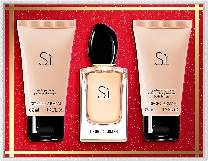 Giorgio Armani Si - Набор (edp/50ml + b/lot/50ml + sh gel/50ml) — фото N3